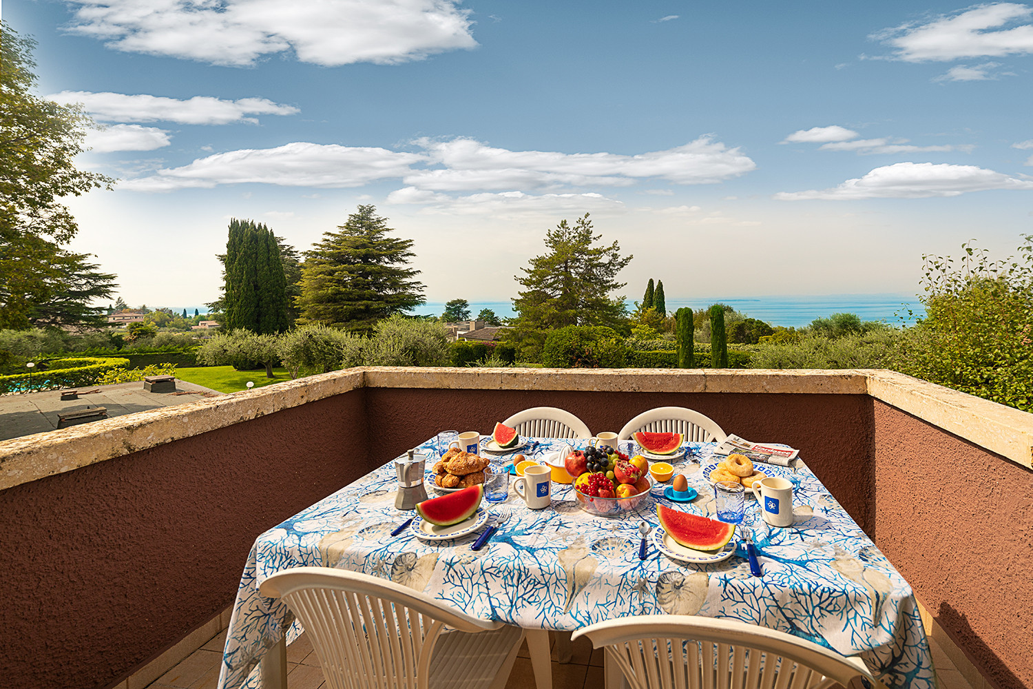  a Bardolino - Regarda - appartamento Blue View 1 con terrazza vista lago, 1 camera, piscina