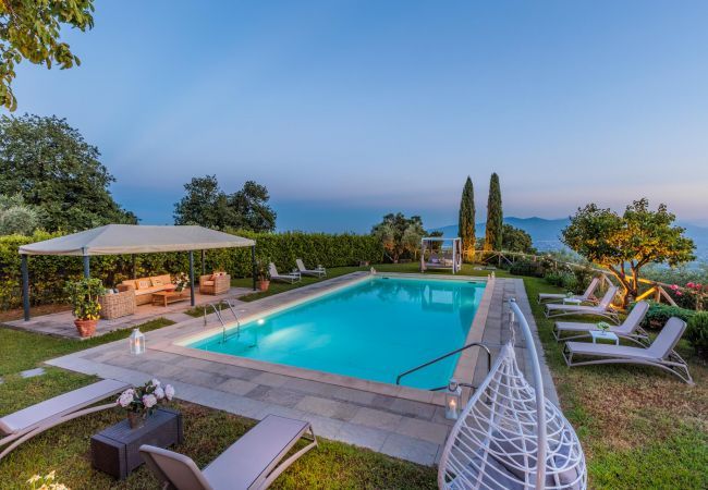 Villa a Lucca - Tuscan Fizz, a traditional Stone Farmhouse with Private Pool and Amazing View among the Vineyards in Lucca