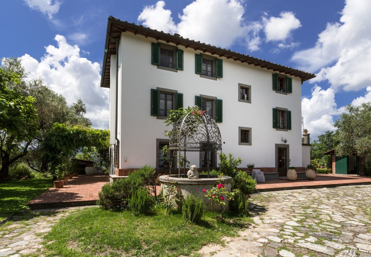 Villa a Lucca - VILLA CARCIOFAIA: Charming Luxury Tuscan Villa with Pool surrounded by Vineyards with Views over Lucca Town