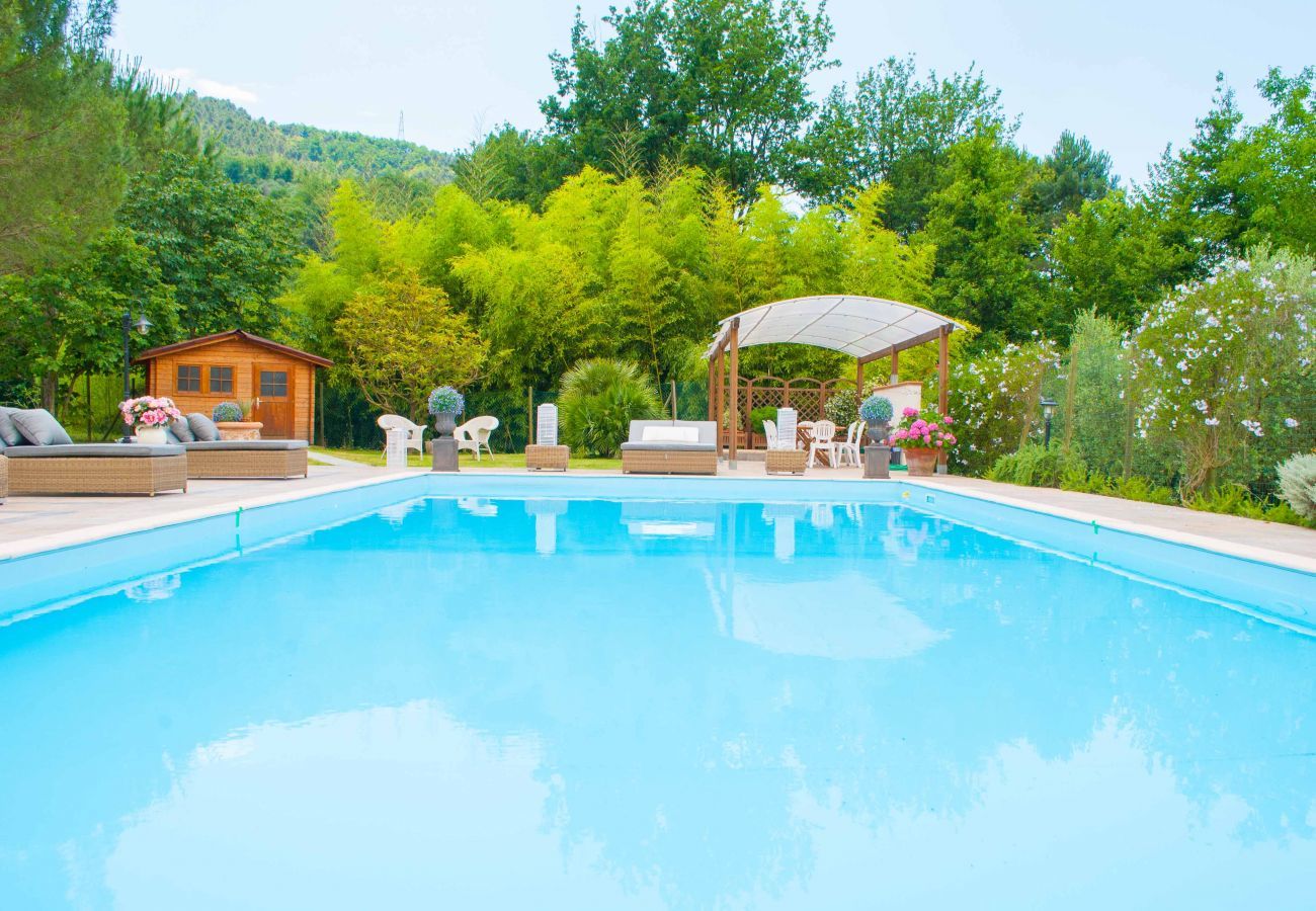 Villa a Camaiore - BICOCCHE FARMHOUSE: Country Stone Villa with Pool in Camaiore between Lucca & Beaches of Versilia