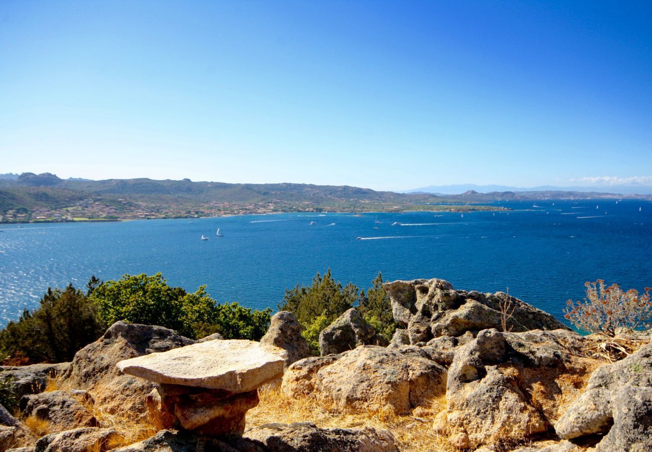 Villa a Baia Sardinia - Villa Quercia - parco mediterraneo, piscina e vista panoramica