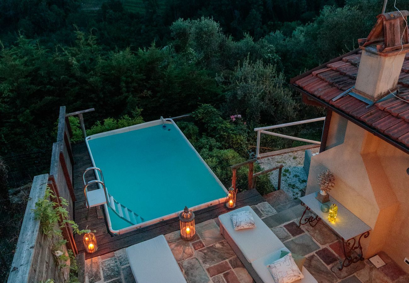Villa a Montemagno - ALCOVA TOBINO, a Romantic Farmhouse with Private Pool and a Magnificent view over the Sea