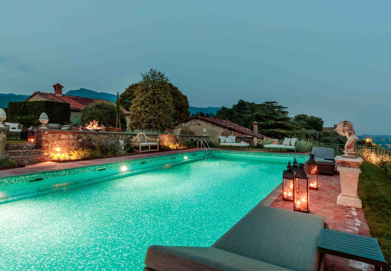 Villa a Lucca - VILLA IL CASTELLO: Vibrant Sanctuary of Enchanting Colours. 6 Bedrooms, Private Pool