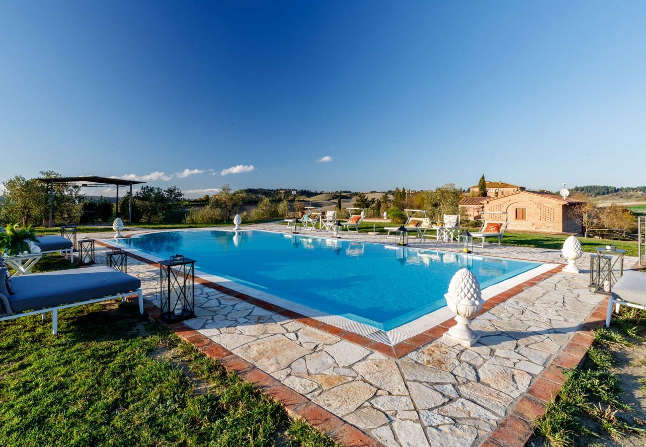 Villa a Fabbrica - VILLA LAJATICO Farmhouse with Private Pool and the Most Exciting View over the Hilltops