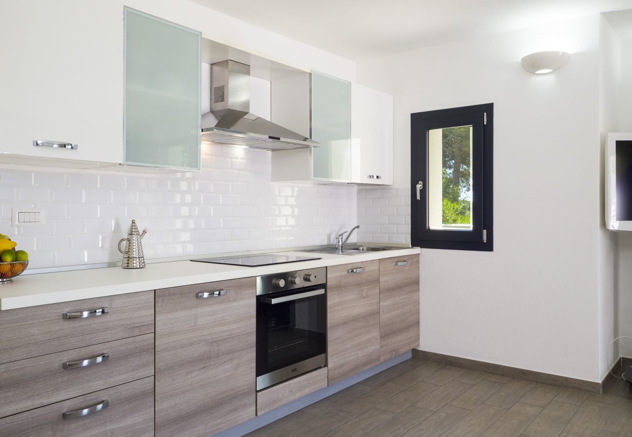 WLofts 13 - Cucina moderna completamente attrezzata, ideale per una casa vacanze di lusso in Sardegna