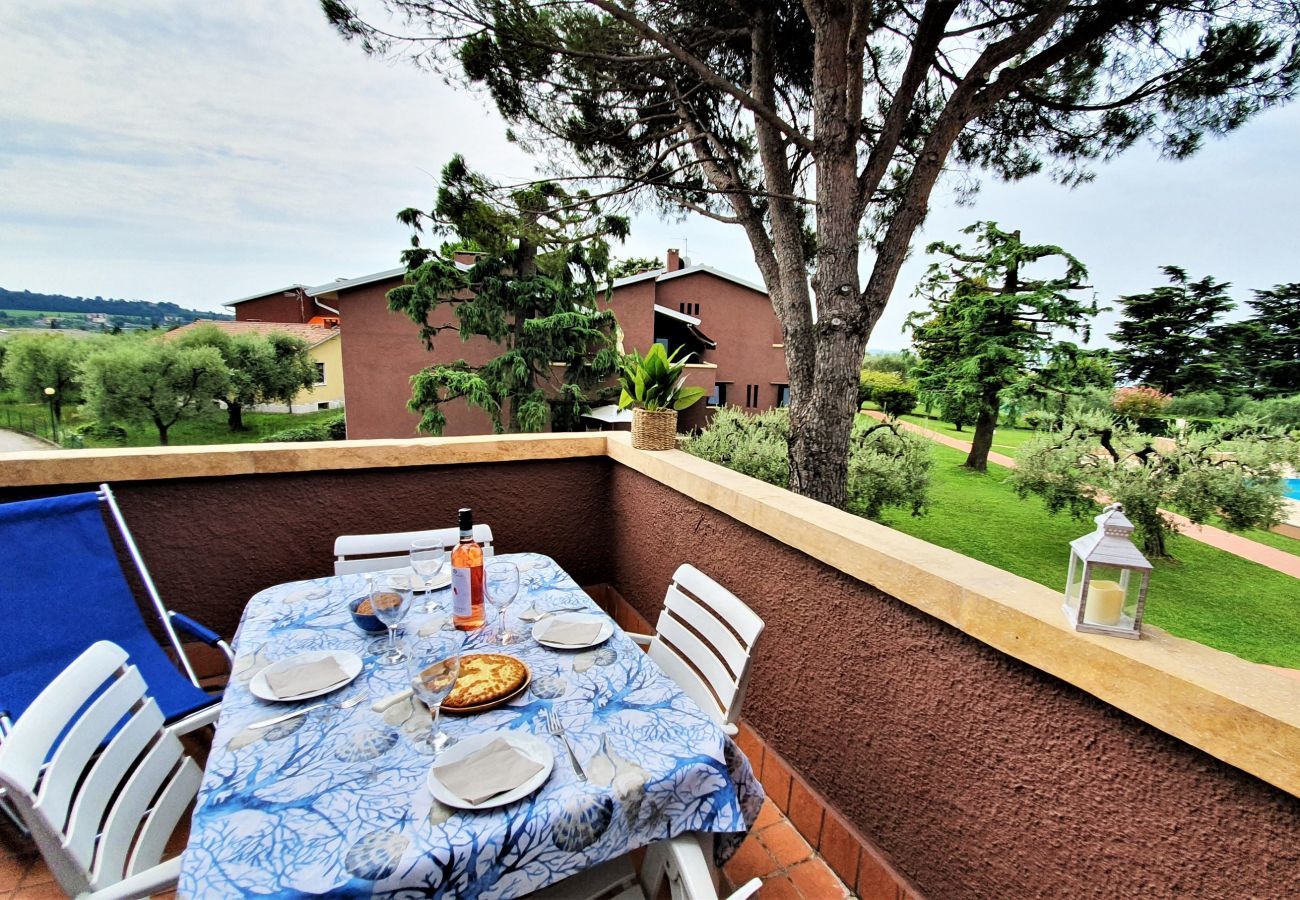 Appartamento a Bardolino - Regarda - Blue View 2 con terrazza vista lago, 2 camere, piscina