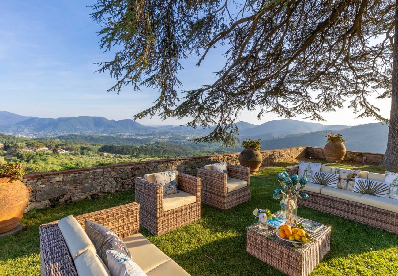 Villa a Lucca - VILLA BORBONE in Pieve Santo Stefano, a Luxury Renaissance Panoramic 9 Bedrooms Retreat Villa with Private Pool 