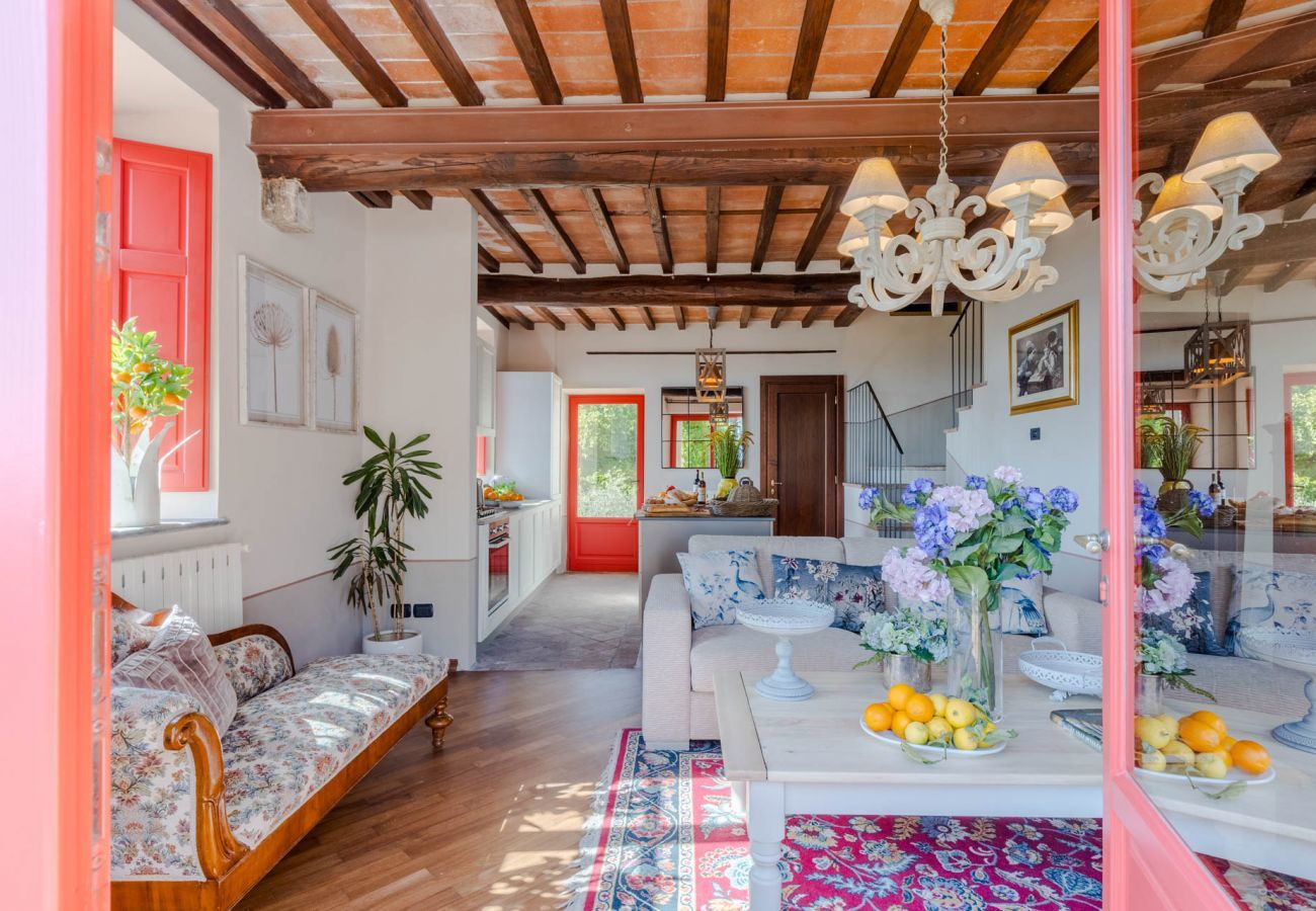 Villa a Lucca - VILLA BORBONE in Pieve Santo Stefano, a Luxury Renaissance Panoramic 9 Bedrooms Retreat Villa with Private Pool 