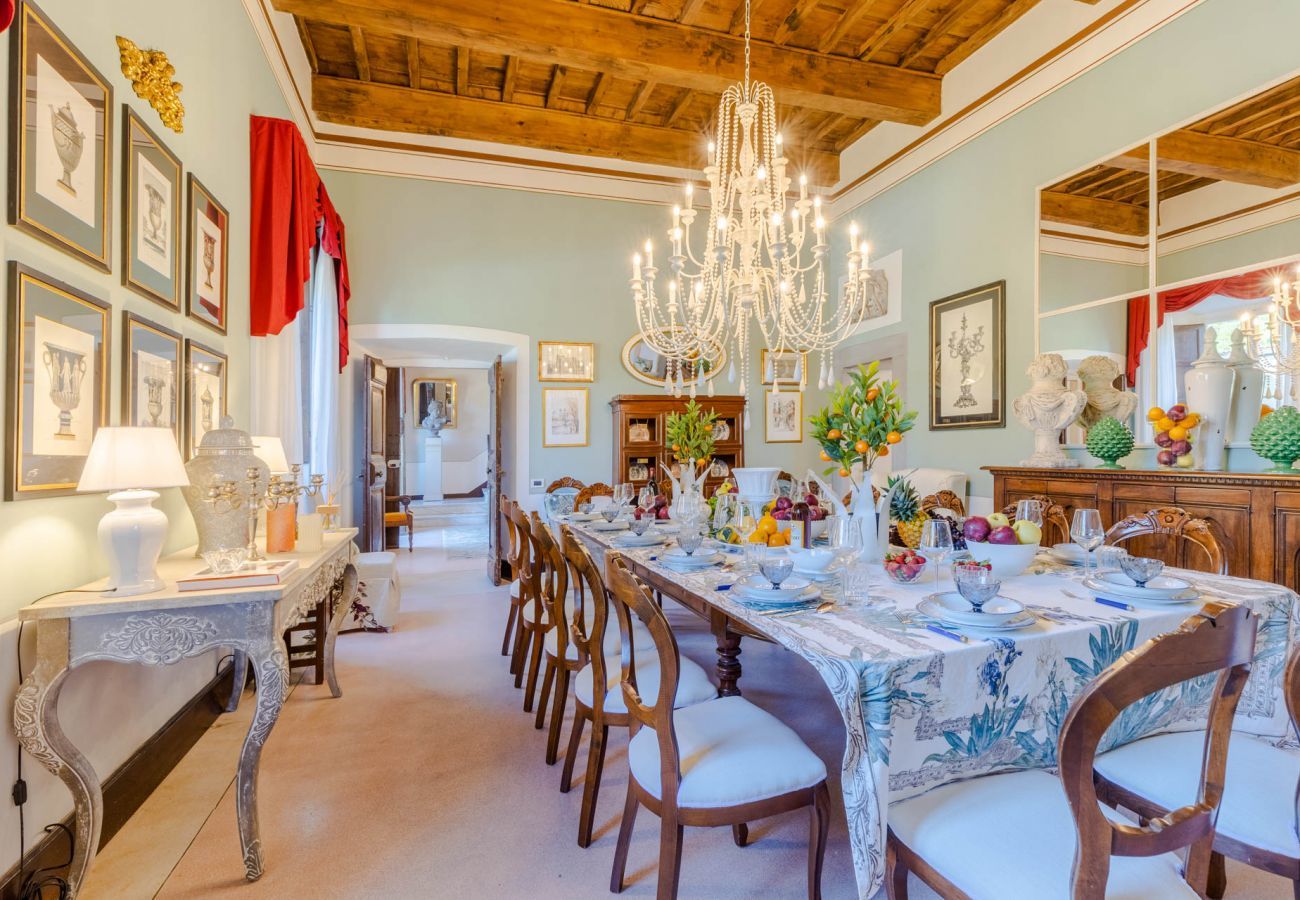 Villa a Lucca - VILLA BORBONE in Pieve Santo Stefano, a Luxury Renaissance Panoramic 9 Bedrooms Retreat Villa with Private Pool 