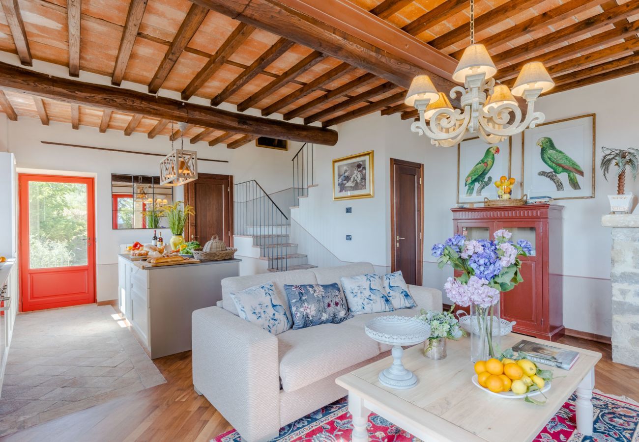 Villa a Lucca - VILLA BORBONE in Pieve Santo Stefano, a Luxury Renaissance Panoramic 9 Bedrooms Retreat Villa with Private Pool 