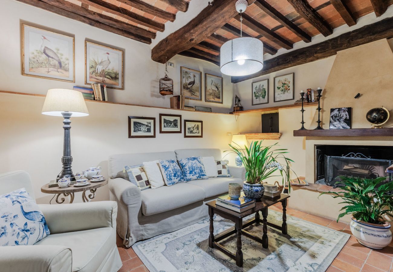 Villa a Pieve di Compito - Dimora delle Camelie, a traditional stylish stone farmhouse with garden on the hills of Compitese between Lucca and Pisa