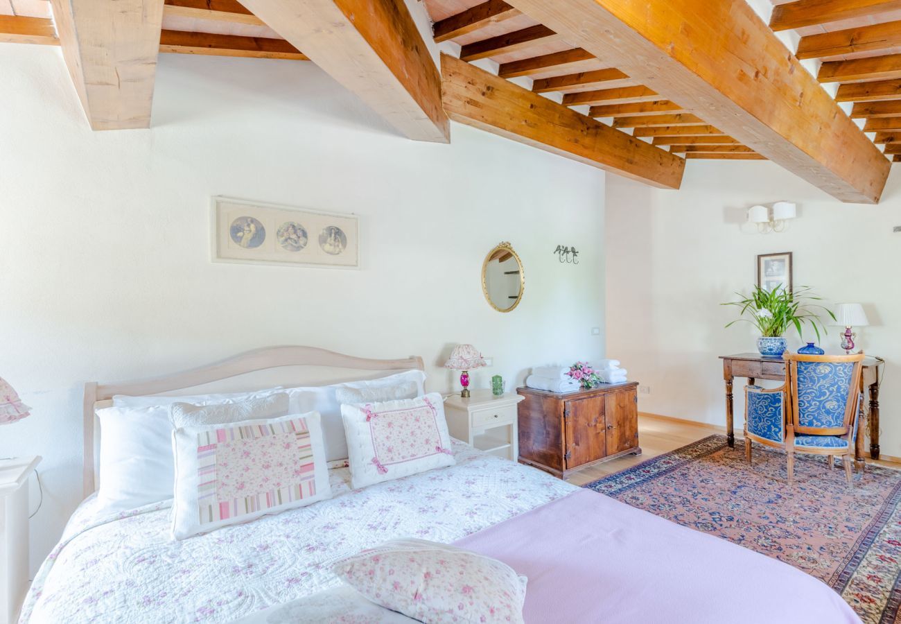 Villa a Pieve di Compito - Dimora delle Camelie, a traditional stylish stone farmhouse with garden on the hills of Compitese between Lucca and Pisa