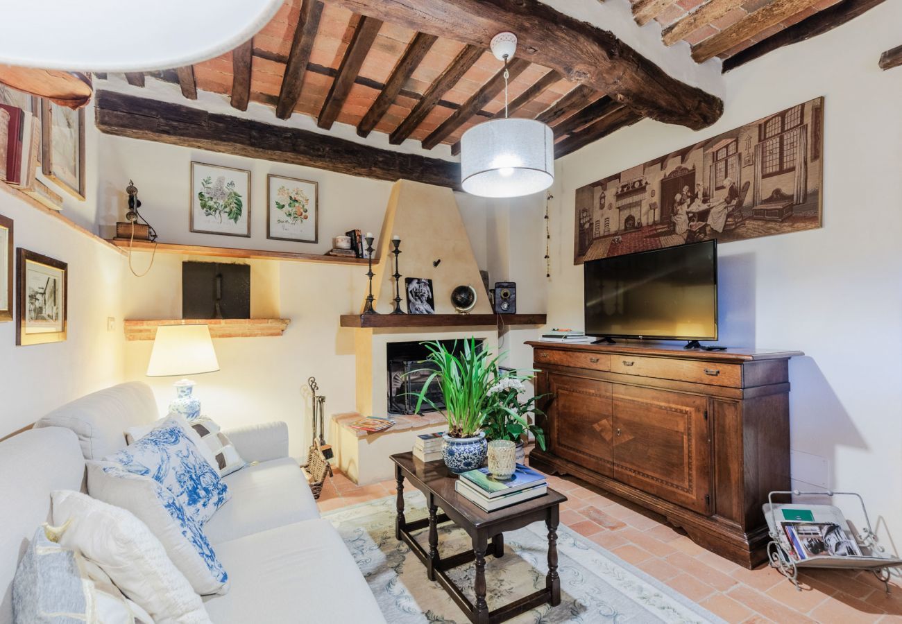 Villa a Pieve di Compito - Dimora delle Camelie, a traditional stylish stone farmhouse with garden on the hills of Compitese between Lucca and Pisa