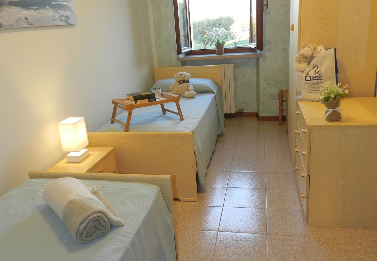 Ferienwohnung in Lazise - Regarda – FeWo Rosa Canina 8 mit Campingplatz und Strand Eintritt