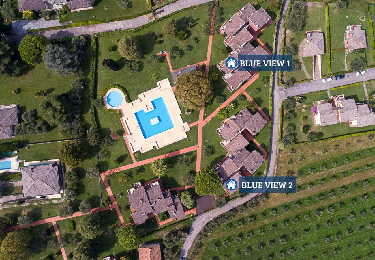 Ferienwohnung in Bardolino - Regarda - Ferienwohnung Blue View 1 mit Pool, Seeblick, Wlan, 1 Schlafzimmer