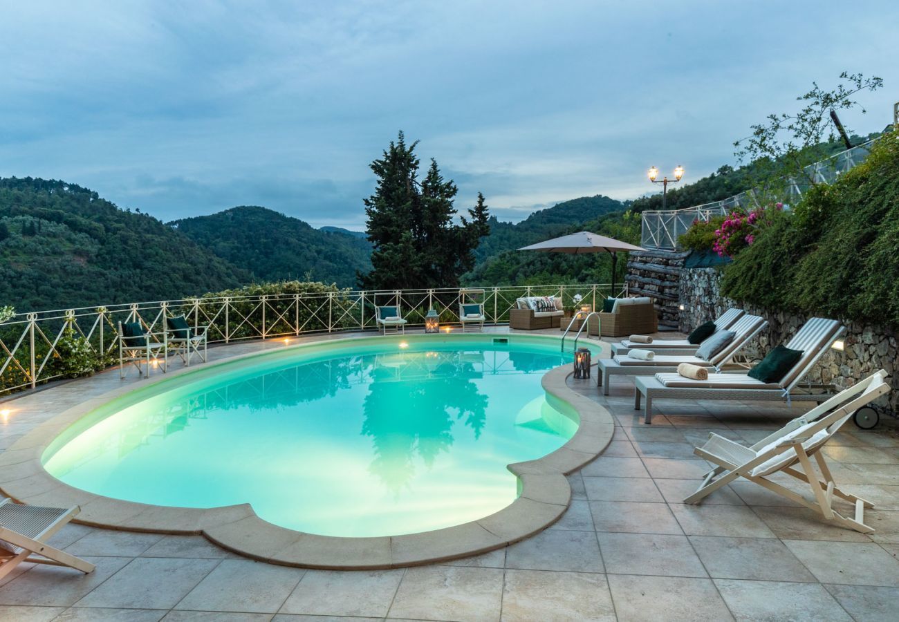 Villa in Camaiore - CASOLARE DEI COLLI Panoramic Private Pool, Lavish Interiors and a Gourmet Kitchen