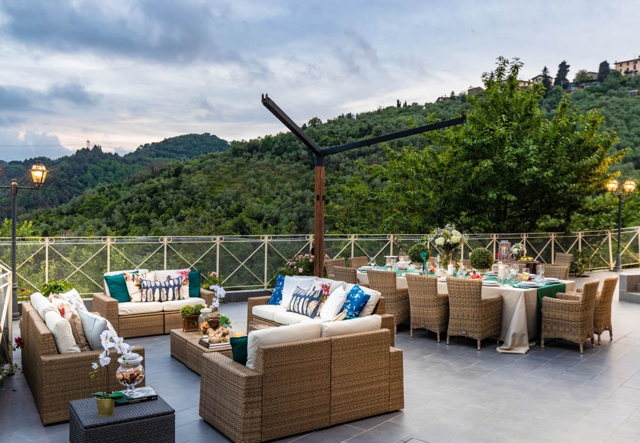 Villa in Camaiore - CASOLARE DEI COLLI Panoramic Private Pool, Lavish Interiors and a Gourmet Kitchen