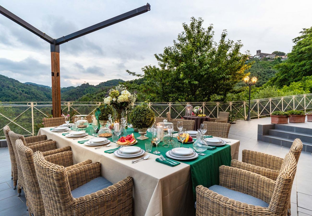 Villa in Camaiore - CASOLARE DEI COLLI Panoramic Private Pool, Lavish Interiors and a Gourmet Kitchen