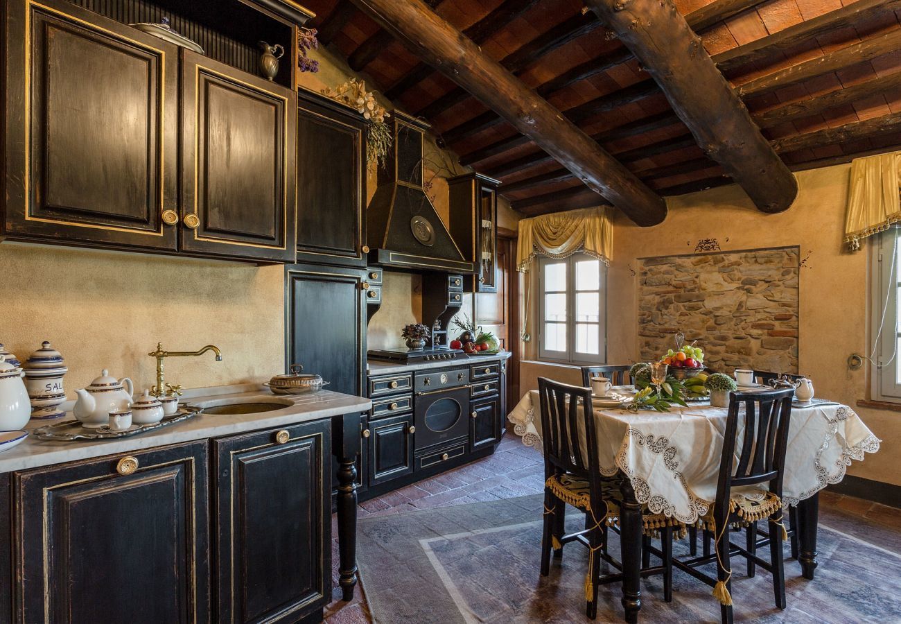 Villa in Capannori - LA DIMORA DEI CONTI: Indulge in a Country Farmhouse Apartment with Jacuzzi Facing the Town!