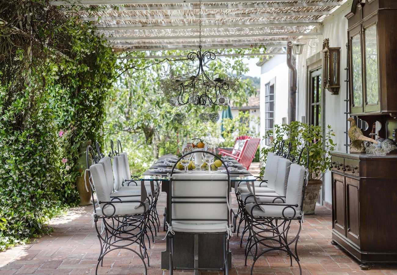 Villa in Lucca - VILLA CARCIOFAIA: Charming Luxury Tuscan Villa with Pool surrounded by Vineyards with Views over Lucca Town