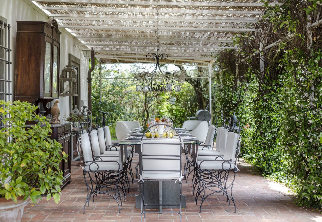Villa in Lucca - VILLA CARCIOFAIA: Charming Luxury Tuscan Villa with Pool surrounded by Vineyards with Views over Lucca Town