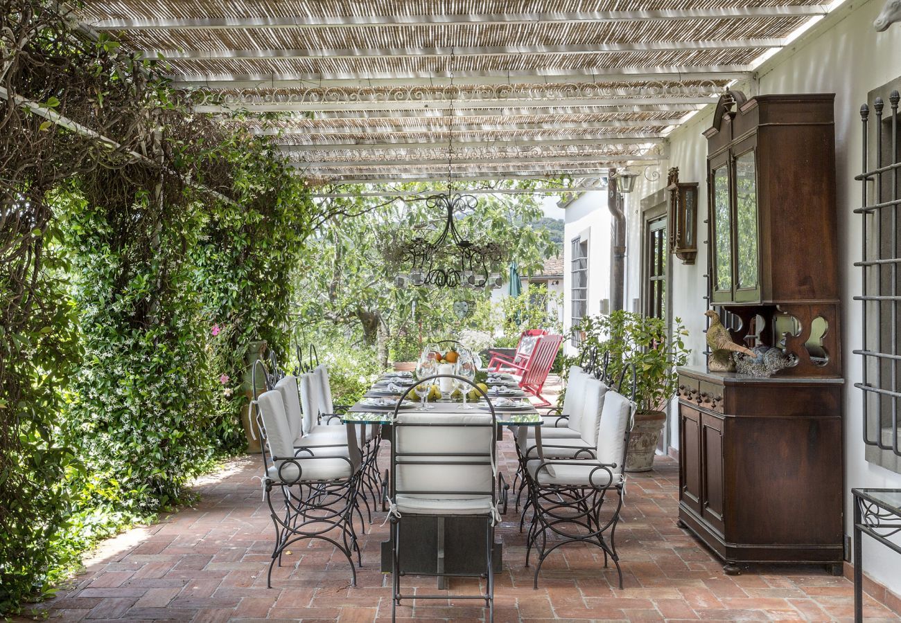 Villa in Lucca - VILLA CARCIOFAIA: Charming Luxury Tuscan Villa with Pool surrounded by Vineyards with Views over Lucca Town