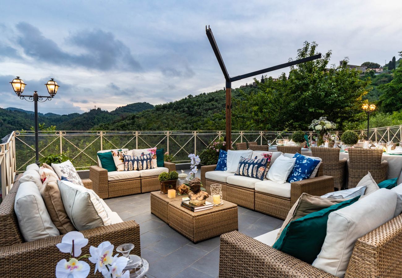 Villa in Camaiore - CASOLARE DEI COLLI Panoramic Private Pool, Lavish Interiors and a Gourmet Kitchen