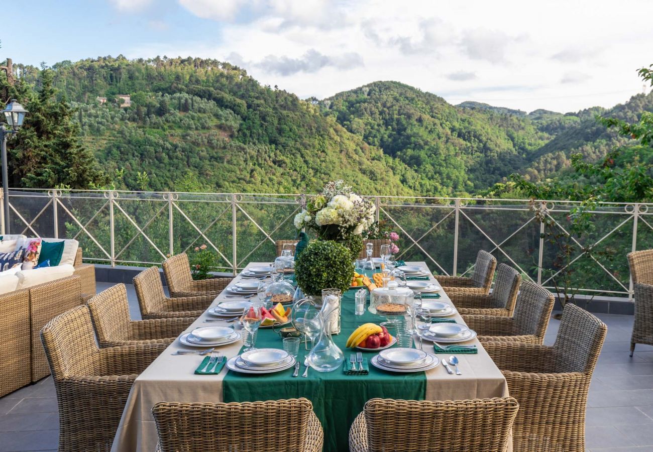 Villa in Camaiore - CASOLARE DEI COLLI Panoramic Private Pool, Lavish Interiors and a Gourmet Kitchen