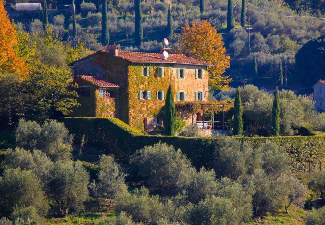 Villa in Matraia - Villa SunKiss: Traditional Stone Farmhouse Villa, Private Pool, Panorama and a Lot of Character in Lucca