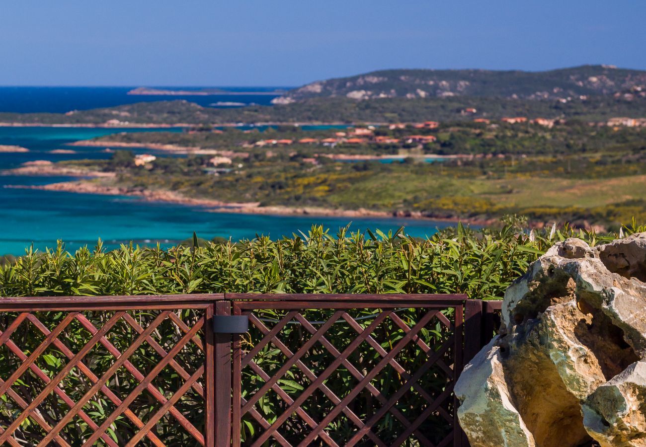 Villa Majra - villa with private pool for rent in Porto Istana, panoramic view of the gulf and Tavolara