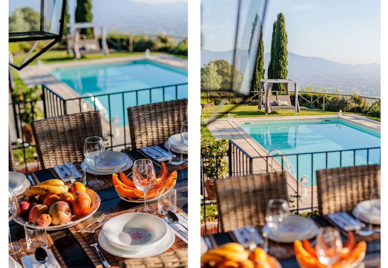 Villa in Lucca - Tuscan Fizz, a traditional Stone Farmhouse with Private Pool and Amazing View among the Vineyards in Lucca