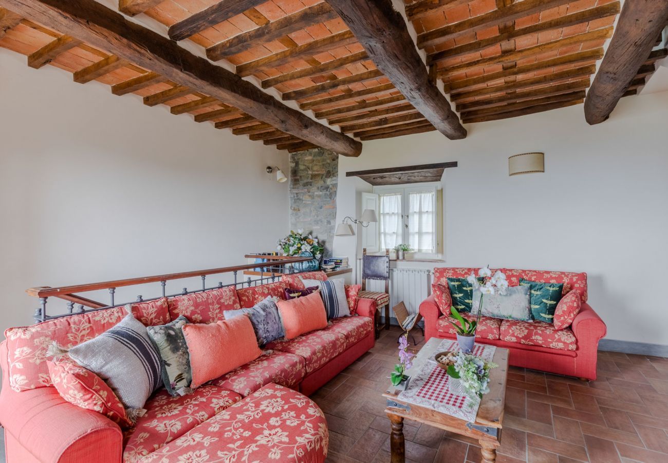 Villa in Lucca - Tuscan Fizz, a traditional Stone Farmhouse with Private Pool and Amazing View among the Vineyards in Lucca