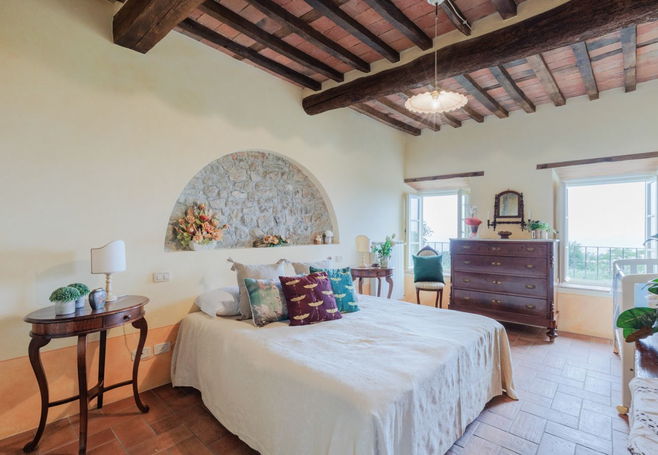 Villa in Lucca - Tuscan Fizz, a traditional Stone Farmhouse with Private Pool and Amazing View among the Vineyards in Lucca