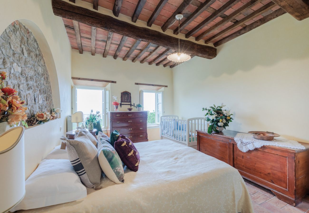 Villa in Lucca - Tuscan Fizz, a traditional Stone Farmhouse with Private Pool and Amazing View among the Vineyards in Lucca