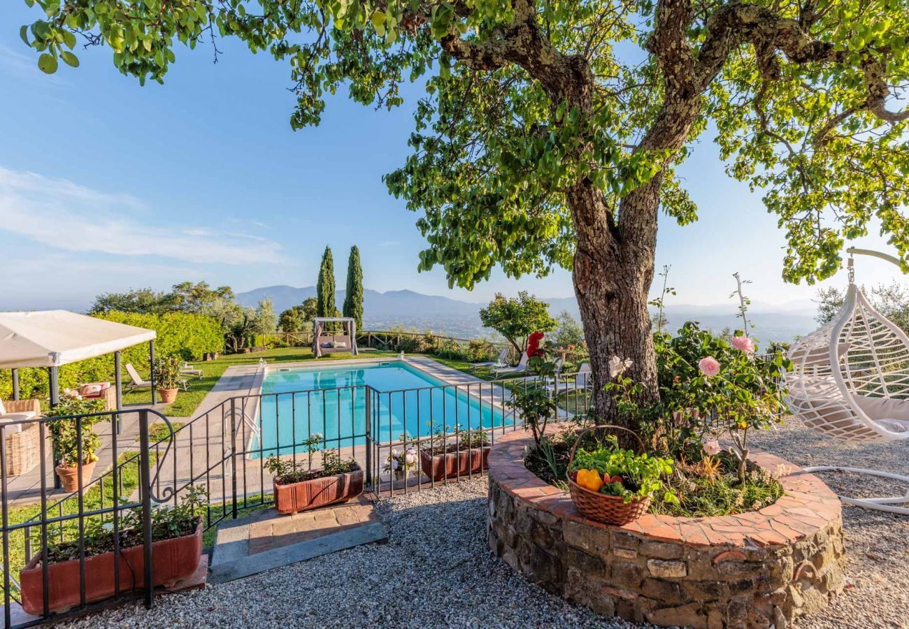 Villa in Lucca - Tuscan Fizz, a traditional Stone Farmhouse with Private Pool and Amazing View among the Vineyards in Lucca