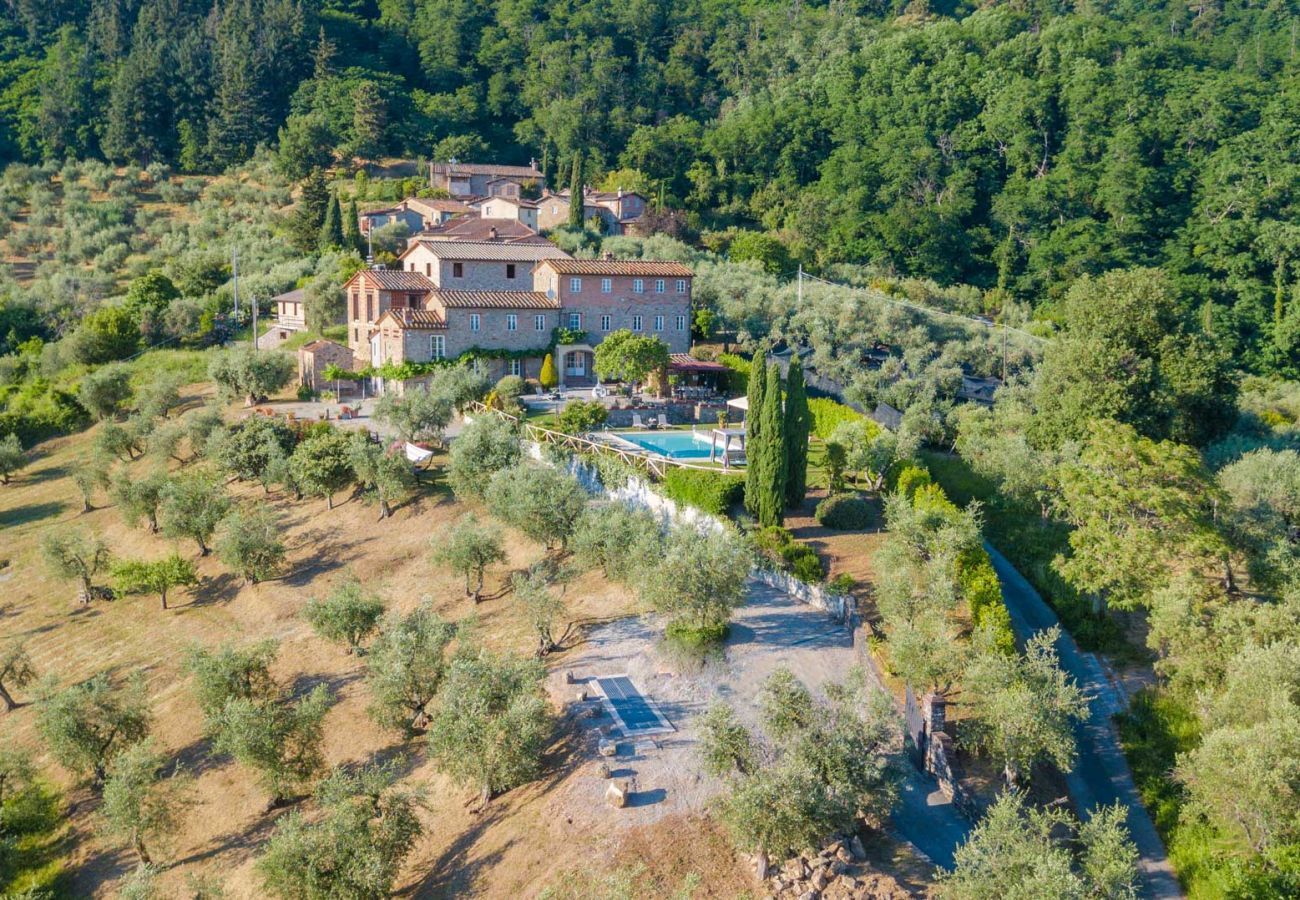 Villa in Lucca - Tuscan Fizz, a traditional Stone Farmhouse with Private Pool and Amazing View among the Vineyards in Lucca