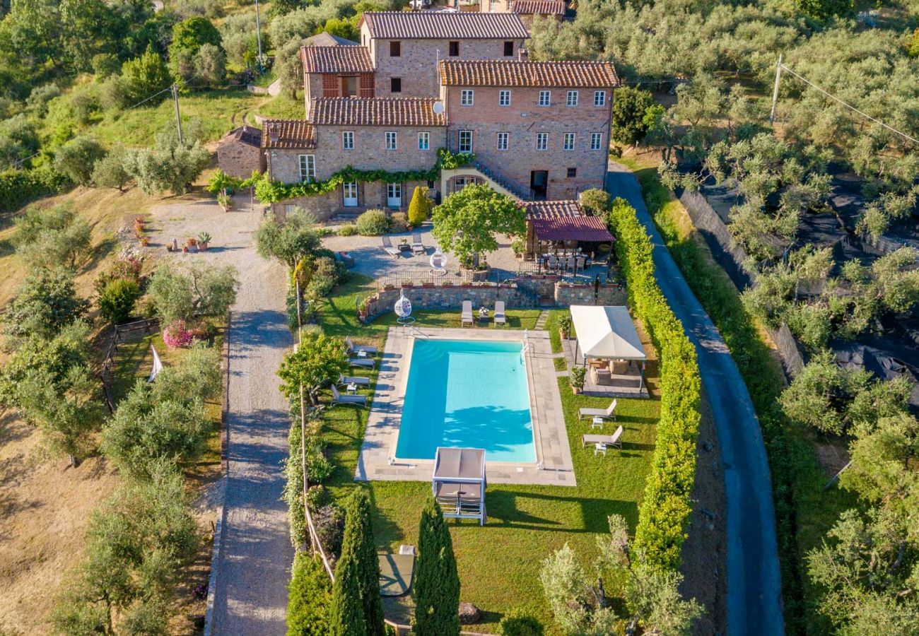 Villa in Lucca - Tuscan Fizz, a traditional Stone Farmhouse with Private Pool and Amazing View among the Vineyards in Lucca