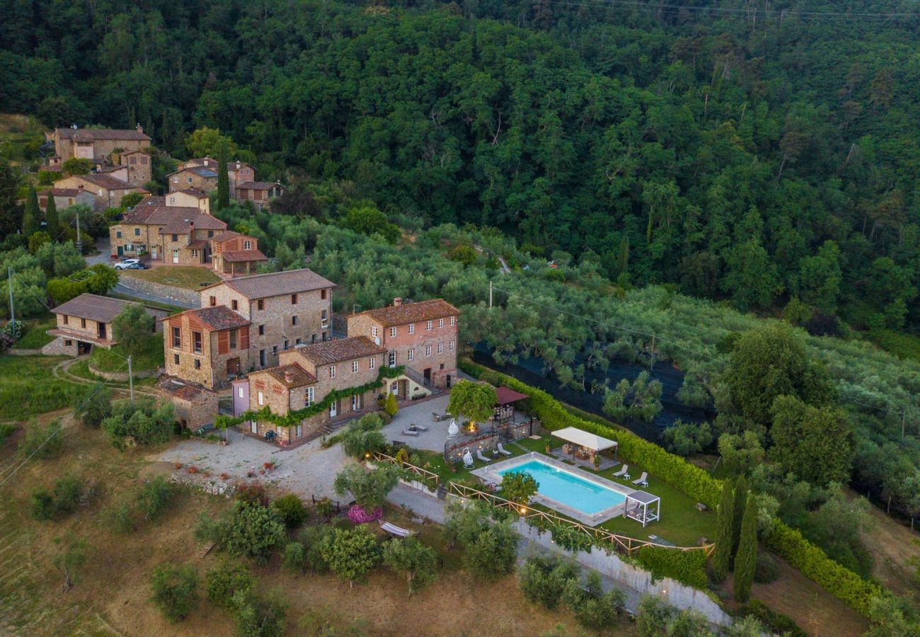 Villa in Lucca - Tuscan Fizz, a traditional Stone Farmhouse with Private Pool and Amazing View among the Vineyards in Lucca