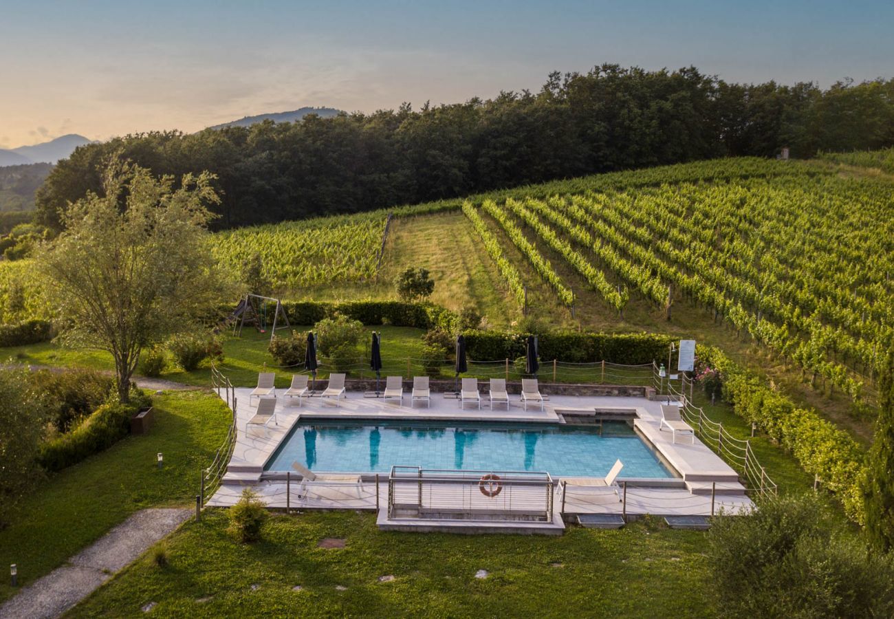 Villa in Monte San quirico - 3 Bedrooms Farmhouse with Shared Pool in the Fattoria Sardi Wine Resort in Lucca