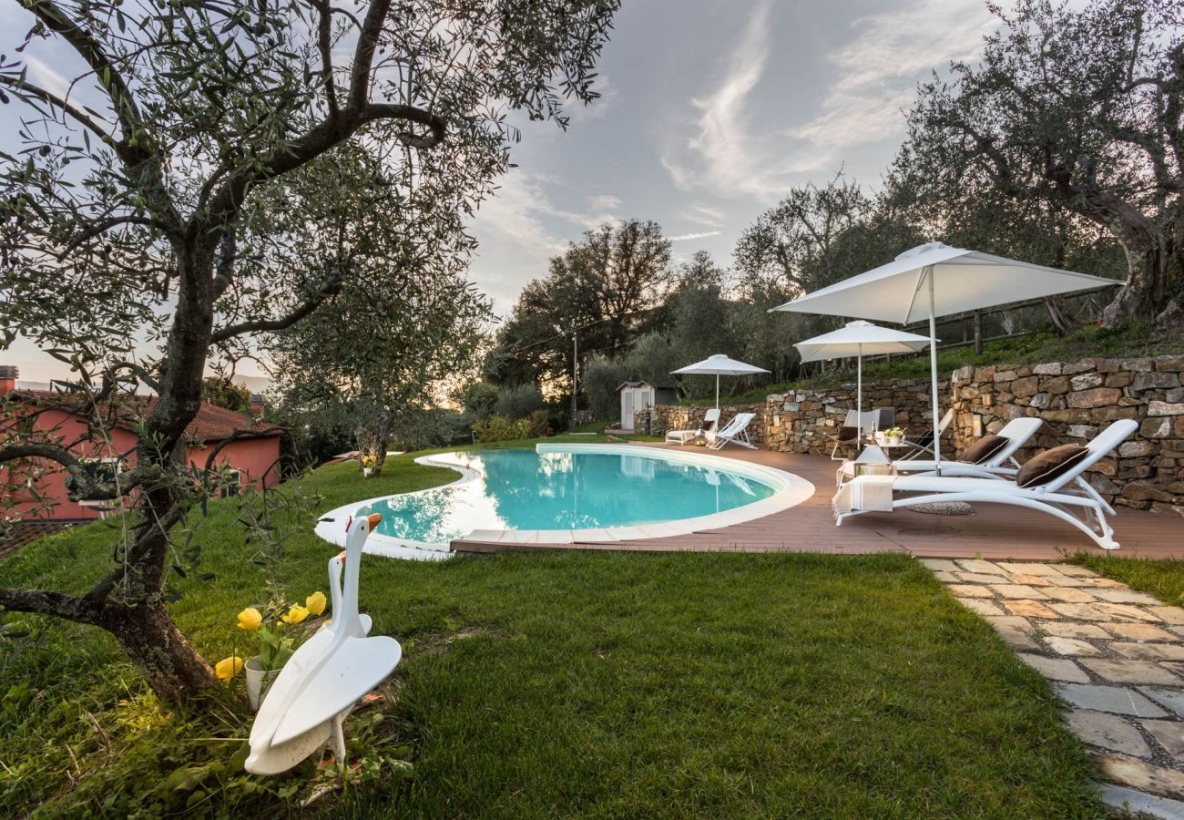 Villa à Lucques -  Ferme panoramique de 4 chambres avec piscine privée à Lucca près du centre ville