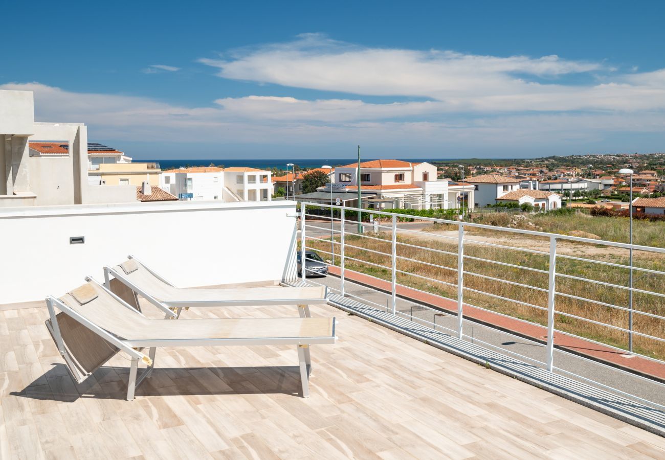 Villa à Budoni - Villa Square - maison de vacances moderne avec piscine en Sardaigne